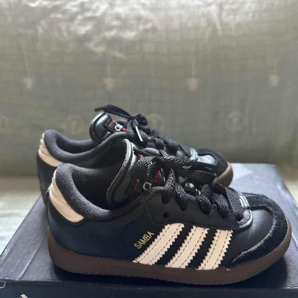 Adidas Samba Kids Black and White Sneakers